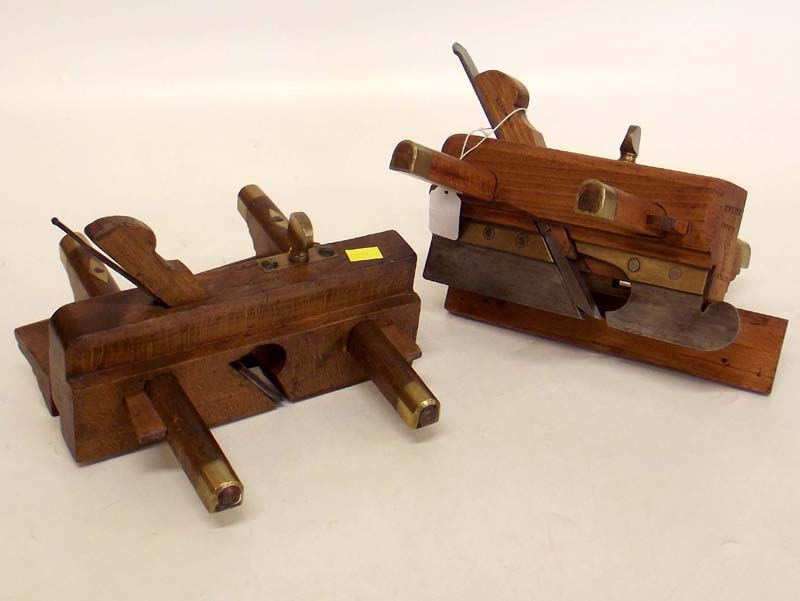 Victorian rebate plane and a plough plane.