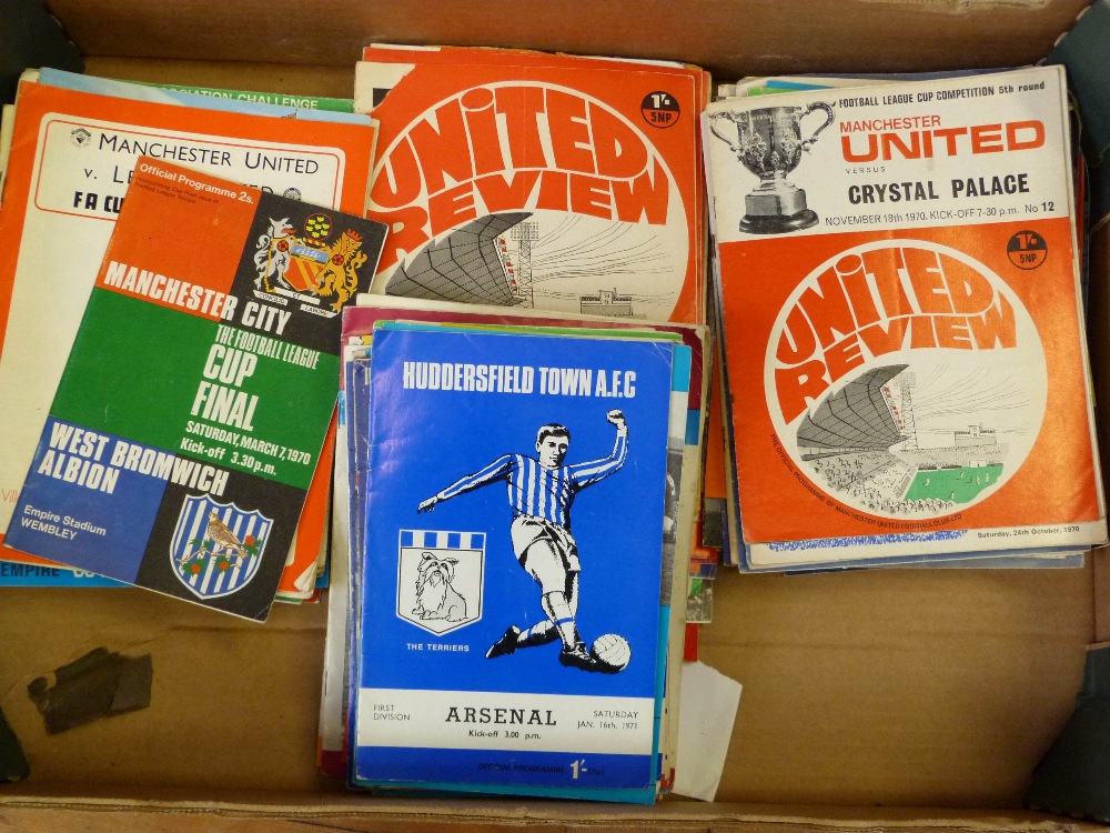33 1970`s cup final football programmes and international programmes and approximately 146 league