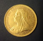 Victoria gold sovereign 1894