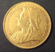 Victoria gold sovereign 1901