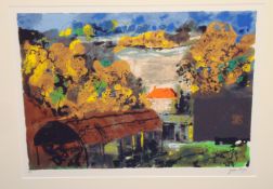 JOHN PIPER (1903-1992) artist proof signed print `Fawley Bottom` silkscreen print circa 1989, 45cm x