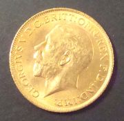 George V gold sovereign 1915