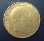 Edward VII gold sovereign 1904