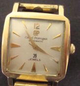 Gents Girard Perregaux gold filled wrist watch