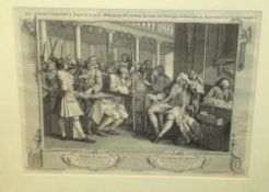 Group of four prints after WILLIAM HOGARTH, 27cm x 35cm