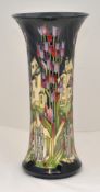 Modern Moorcroft pottery vase designed by Kerry Goodwin 2009, decorated in the `Town of Flowers`