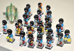 Collection of Robertson Jam musicians (approx 30) and a clockwork dinosaur toy, Chinese