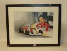 Of motor racing interest, signed limited edition print by WAYNE VICKERY and TREVOR HORSWELL `