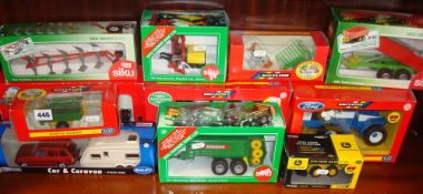 Collection of various Britain`s die cast 1/32 scale models of mainly farm machinery also Bailey