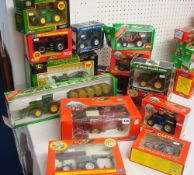 Collection of Britain`s die cast 1/32 scale model tractors, also Siku farmer series models etc (15)
