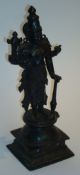 Indian bronze figure of a deity, 39cm