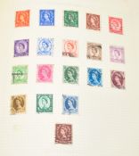 Collection of various stamps, coins, cigarette cards, sundry maps etc
