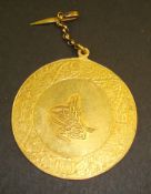 The Sultan’s Military Medal for Egypt, gold, 48mm, for the campaign of 1801, with suspension chain