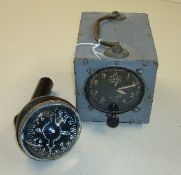 A WW II alter meter and a Swedish aircraft compass