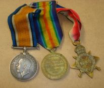 Three Great War medals to W.J. Winn, Duke of Cornwall Light Infantry (Corporal and Private) No 19894