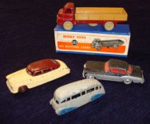 Dinky Toys 522 Big Bedford lorry, boxed t/w three diecast models including Dinky Toys Hudson Sudan