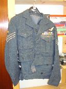 An RAF uniform to Flight Sergeant C J Gray No 61 Squadron, NCO, Pathfinder, awarded the DFM t/w a