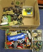 A quantity of general die cast models together with plastic military vehicles, Ashley toy soldiers