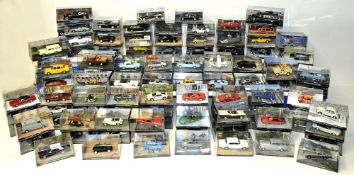 Large collection of modern boxed James Bond die cast cars together with the collection of