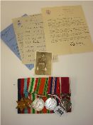 A group of five WW II medals to Ernest A Hodgkinson including 1939/45 star, The Italy star, The