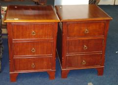 Pair bedside cabinets