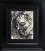 ROBERT LENKIEWICZ (1941-2002) Black biro sketch, possibly of mouse, with studio seal with sketch