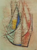 PETER WARD (1932-2003) `Towards Freedom 14` mixed media on paper 29cm x 22cm