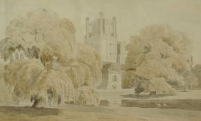 PAUL SANDBY MUNN (1773-1845) `St. Augustine`s Abbey Canterbury` 27cm x 45cm