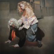 ROBERT LENKIEWICZ (1941-2002) limited edition signed print `Painter with Lisa, Aristotle & Phylis