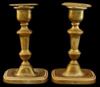 Pair of silver candle sticks, 16cm