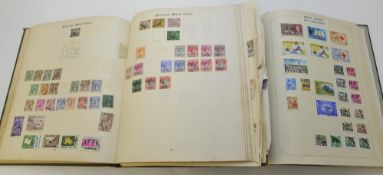 Two albums of commonwealth stamps