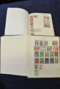 Two stamp albums with general world stamps