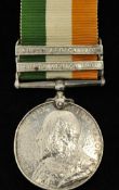 Edward VII Medal South Africa bars 1901, 1902 to 1523 Private C.Broadhurst, Coldstream Guards,
