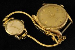 Ladies Girard Perregaux wrist watch and a Titus wrist watch