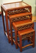 A quartetto of Chinese rosewood tables