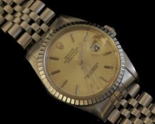 Gents stainless steel Rolex Date just Oyster Perpetual with original box and outer box