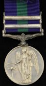 George VI Medal with two bars, Malaya and Palestine, to 2815865 Private W. Wilson, Seaforth