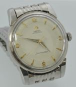 Gents steel Omega Seamaster Automatic wrist watch with Omega bracelet