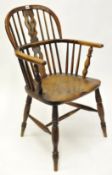 Antique Windsor chair with elm seat