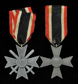 Aluminium German civil and military cross medal