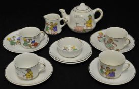 Childs tea set with nursery rhymes boxed