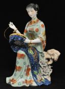 A modern Chinese porcelain decorative figure, 40cm