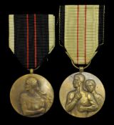 Belgian World War Two resistance medal, with 1945 serving medal