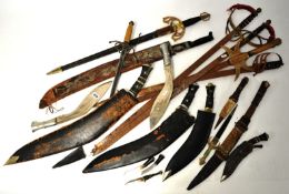 Assorted kukri`s and other weapons (16 )