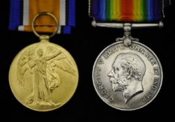 Great War Medal and Victory Medal including document to recipient too K.29529 E.MITCHAM.STO.I.R.N.