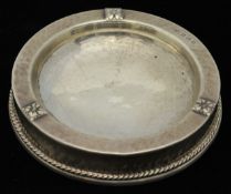 Silver hammered dish by A.E.Jones 9cm