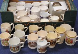 A collection of Royalty Commemorative chinaware including George V