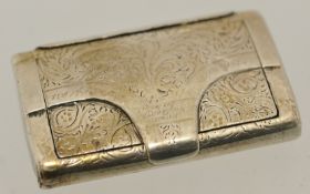 Georgian silver snuff box, Edinburgh, stamped M & R, Mitchell & Russell. circa 1818 in the form of a