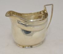 Georgian silver and bright cut cream jug, 10cm high approximately 145g