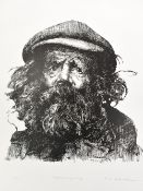 ROBERT LENKIEWICZ (1941-2002) signed Limited Edition print `Diogenes / Early Drawing` unframed, No